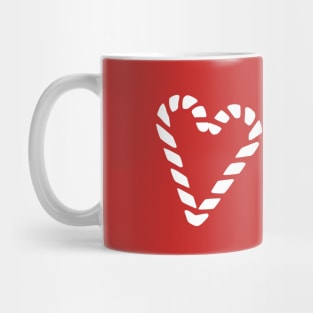 Candy cane heart Mug